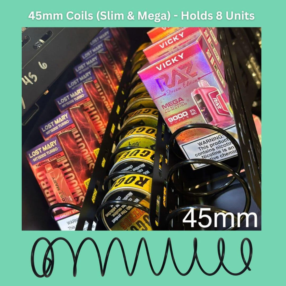 Extra Vending Machine Coils (5-Pack) – Choose Your Size