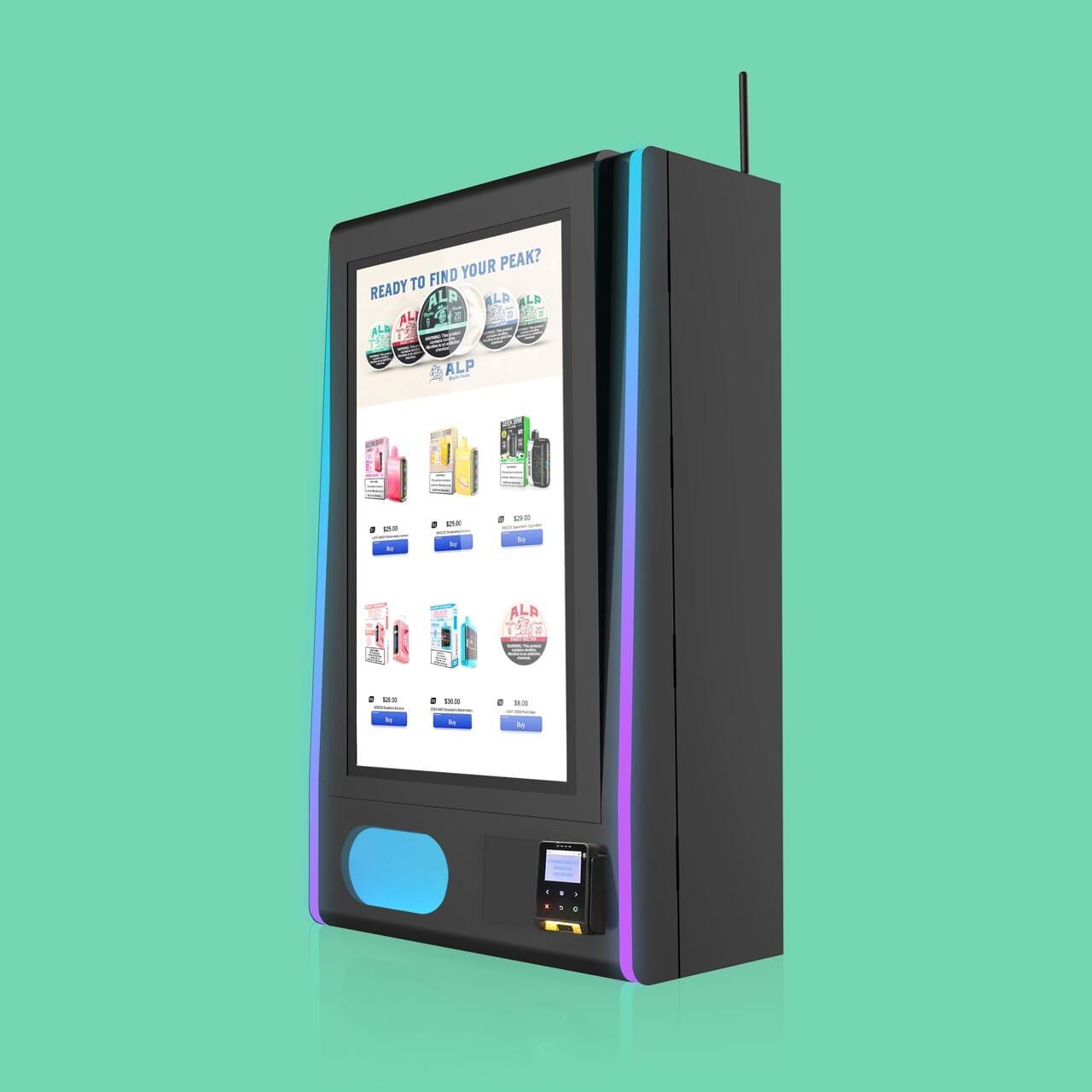 Mega Wall 2.0: Vape Machine with LED Lights & Electronic Lock