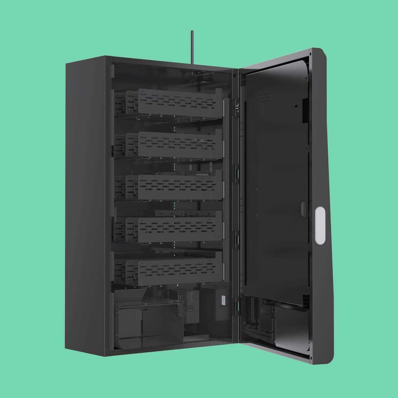 Mega Wall 2.0: Vape Machine with LED Lights & Electronic Lock