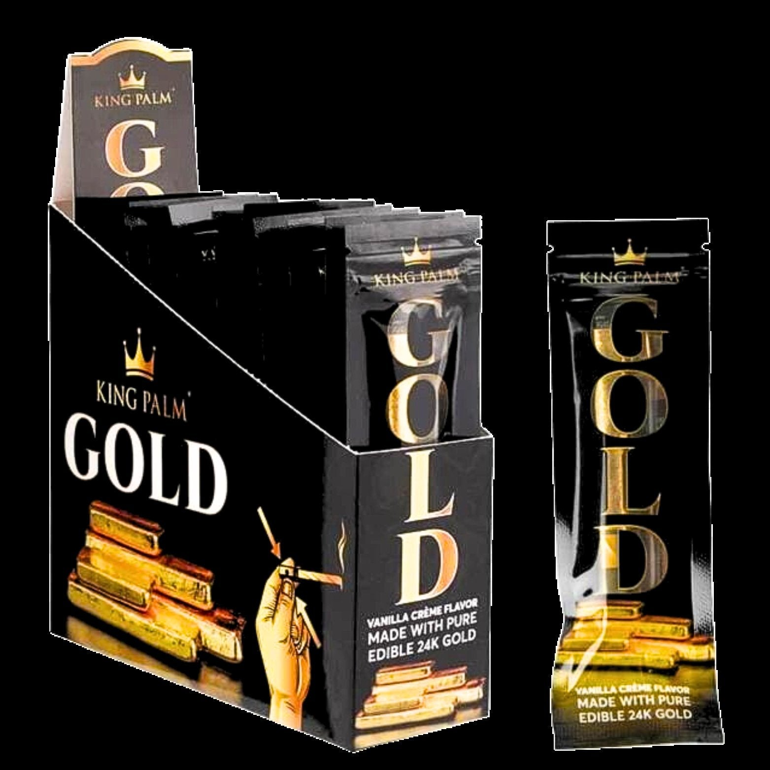 King Palm Mini Vanilla Gold Cones 15ct Display