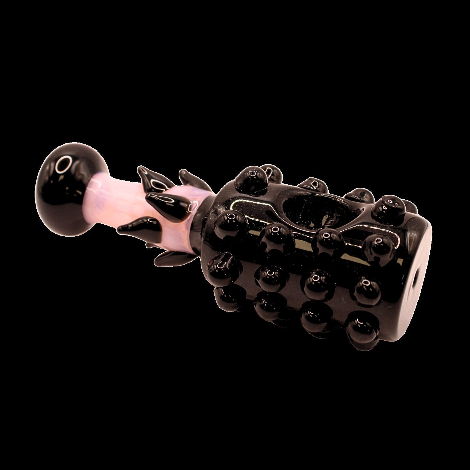 5.5 INCH BLACK FLOWER SHAPE HAND PIPE (1CT)