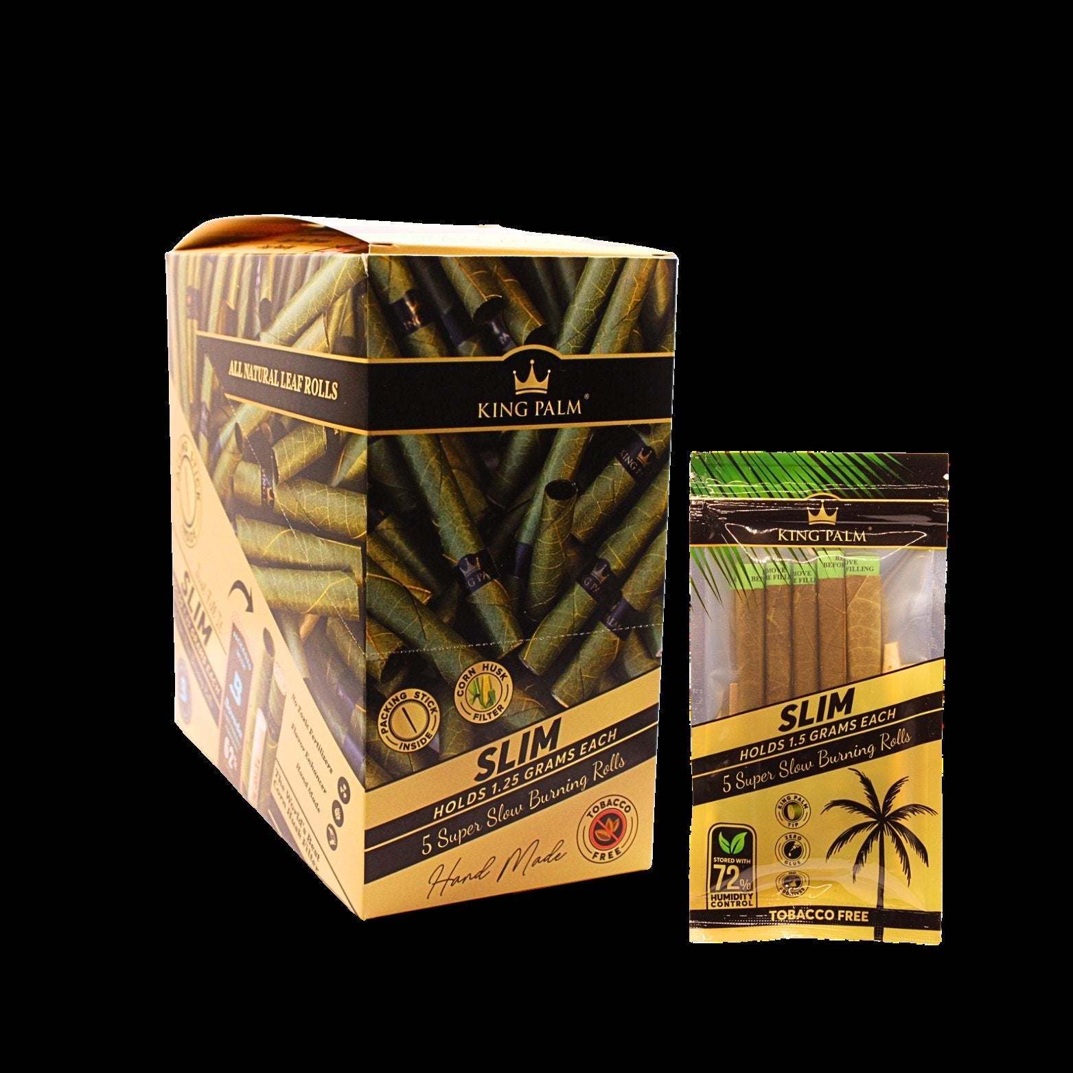 King Palm Slim Cones 5pk 15ct Display