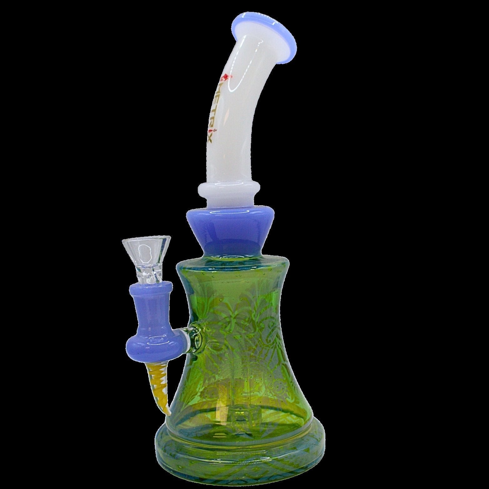 METRIX GREEN AND PIRPLE WATERPIPE 1CT