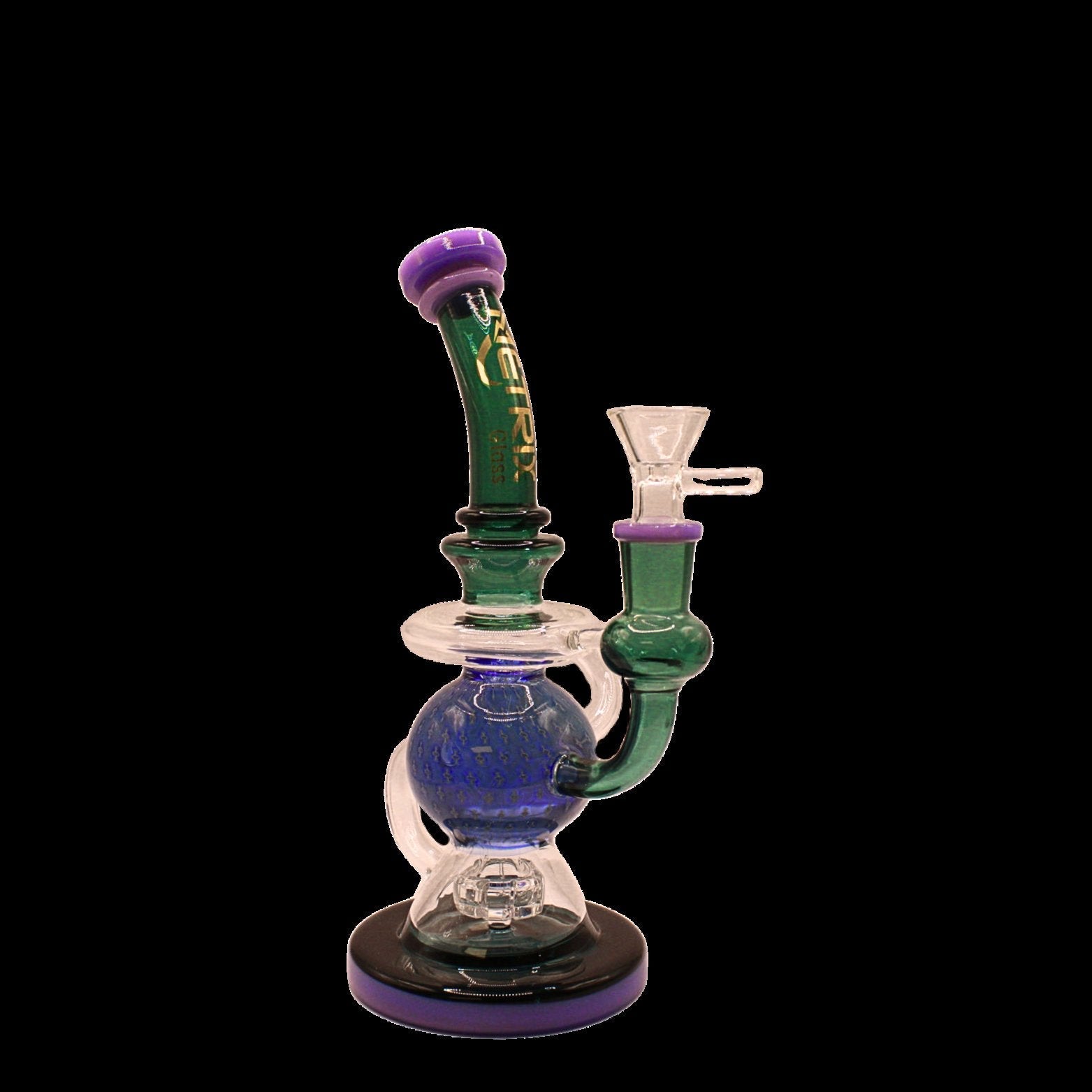 METRIX PURPLE N GREEN WATER PIPE 1CT