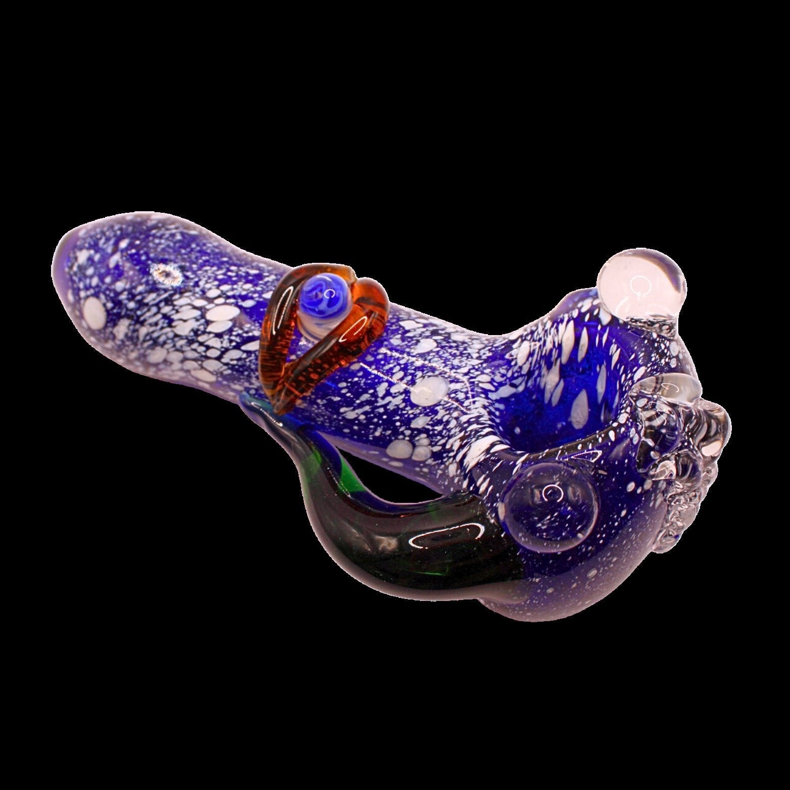 5.5 INCH BLACK/WHITE WITH BIG BOWL HAND PIPE (1CT)