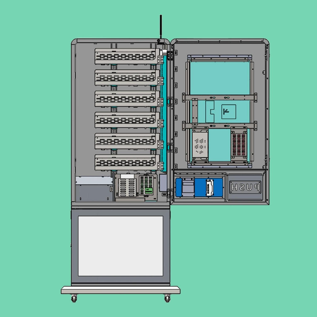 Slim Tower: Sleek, Thin, High-Capacity, & Free-Standing Vape Machine
